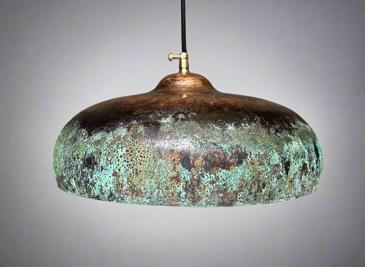 Green Patina Pendant Light 