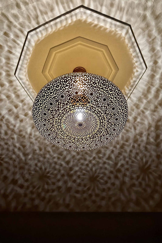 Moroccan Brass Chandelier Light- Custom Pendant Light