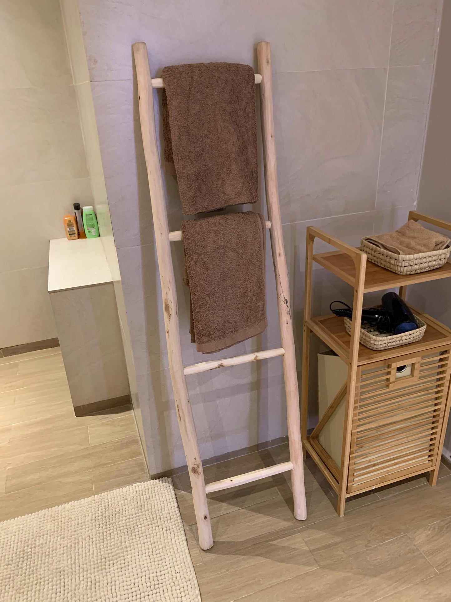 Wooden Towel and Blanket Ladder