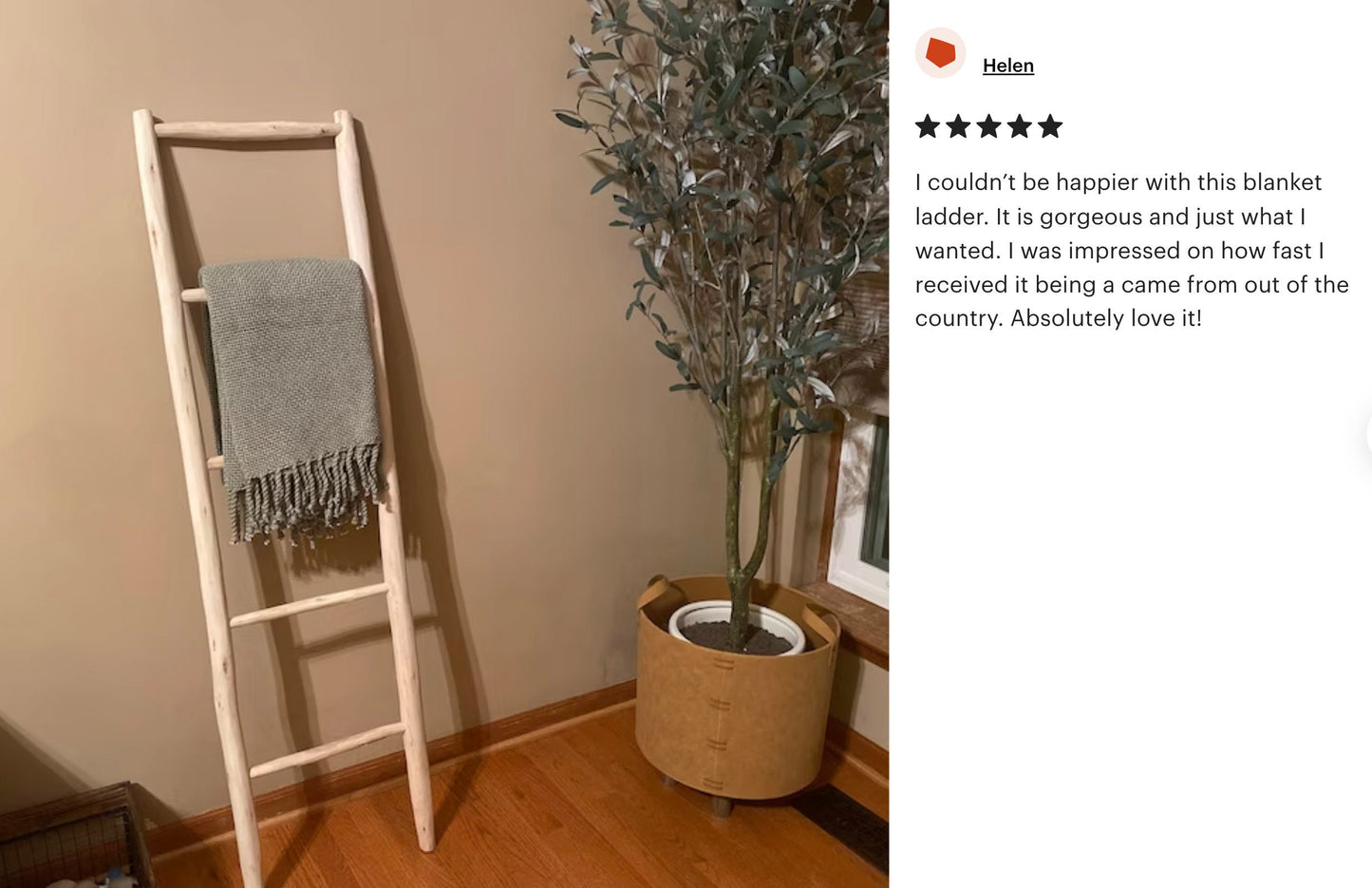 Wooden Towel and Blanket Ladder