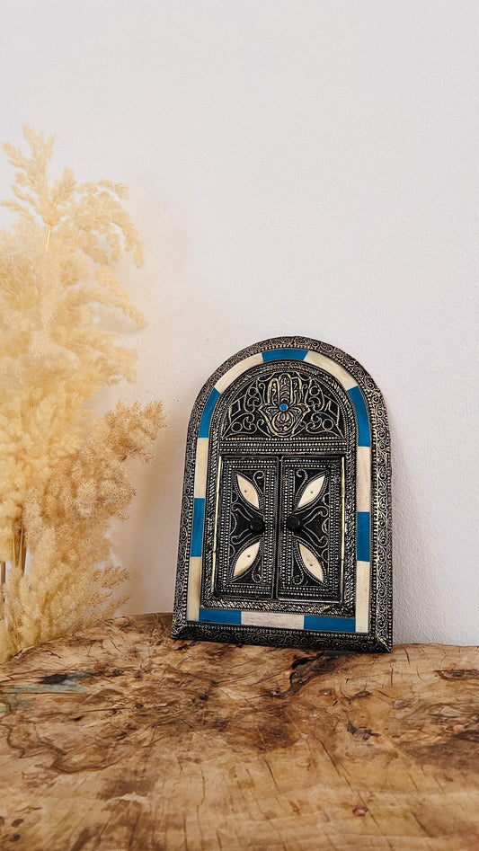 Moroccan Vintage Mirror - Bone Inlay Wall Decor for Xmas Gifts