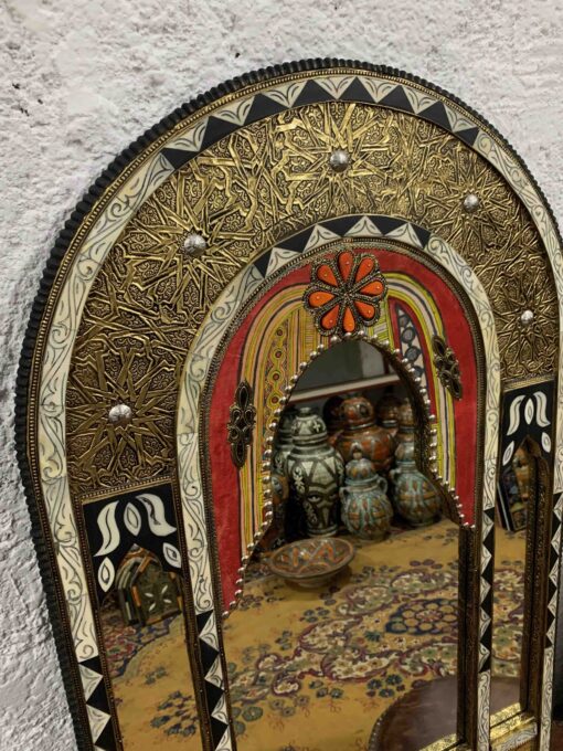 Luxury Arch Mirror, Wall Mirror Decor, Unique Handmade Mirror, Large Mirror, Floor Mirror, Vintage Bone Moroccan Mirror,
