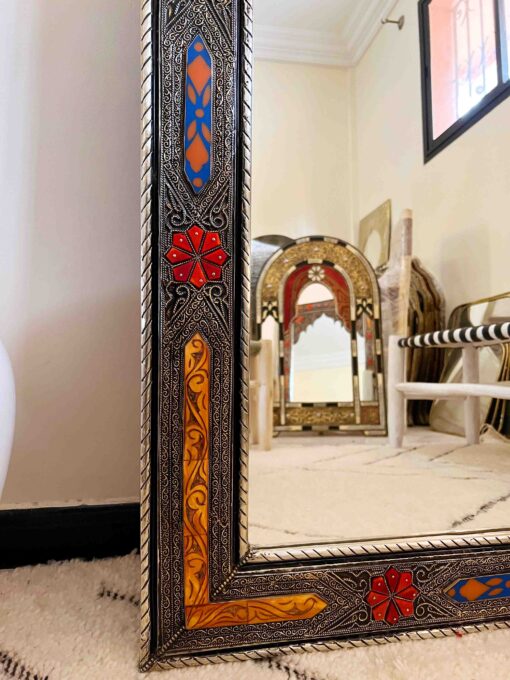 Moroccan Floor Mirror, Large Mirror, Wall Mirror, Big Mirror, Handmade Mirror, Vintage Mirror, Bone Mirror Decor, Bedroom Mirror 59", 47, 39,