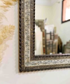 Moroccan Vintage Mirror, Handmade Mirror, Hand Engraved Mirror, Wall Mirror, Lux Mirror, Living room Mirror, Wall decor, Hall Mirror, 39