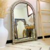 Vintage Moroccan Mirror, Arch Mirror, Big Mirror, Handmade Mirror, Berber Mirror, Unique Bone Mirror, Wall Mirror, Hall Mirror, Home Decor