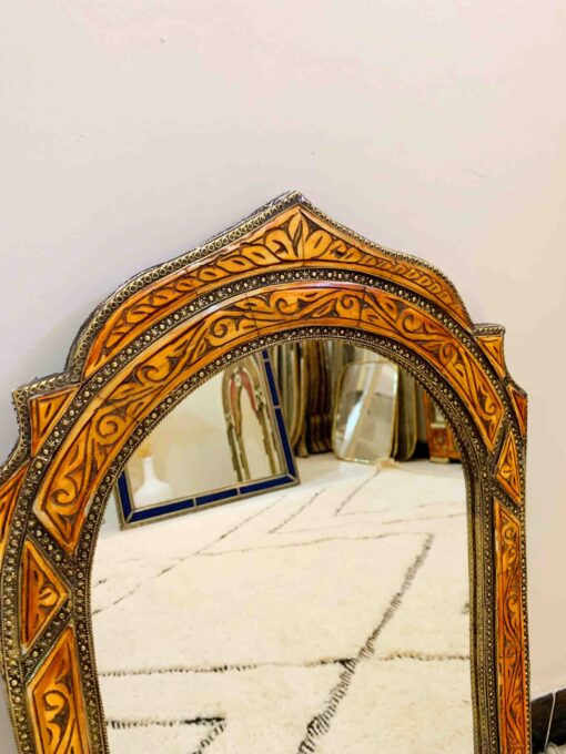 Vintage Moroccan Mirror, Arch Mirror, Big Mirror, Handmade Mirror, Berber Mirror, Unique Bone Mirror, Wall Mirror, Hall Mirror, Home Decor