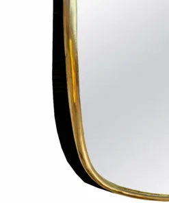 OBLONG WALL MIRROR , brass mirror
