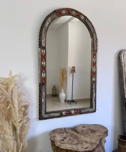 Vintage Bone Moroccan Mirror, Wall Mirror Décor.