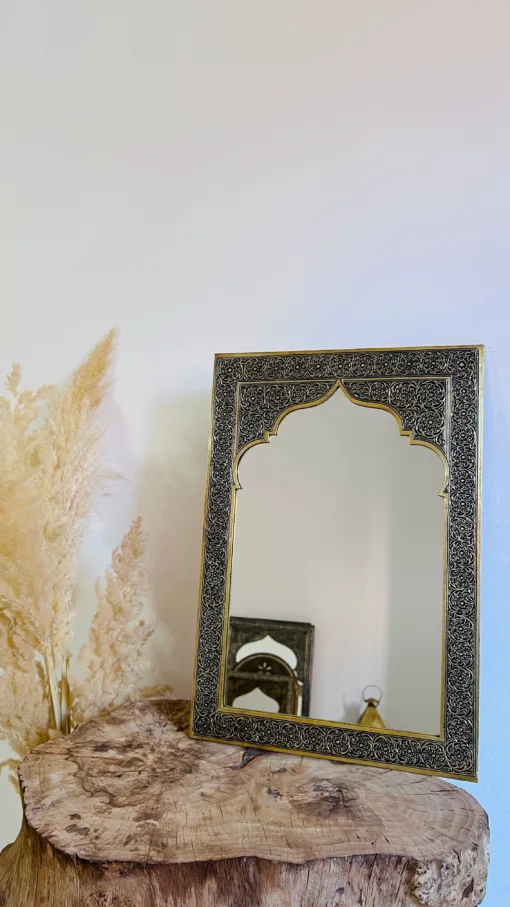 Moroccan Carved Mirror, Antique Mirror.