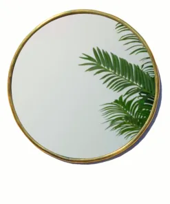 Gold Mirror, Circular Mirror.
