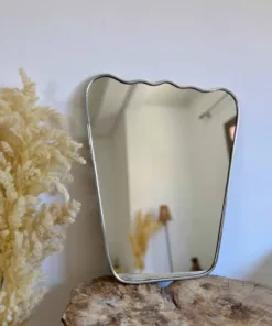 Italian Wavy Brass Mirror